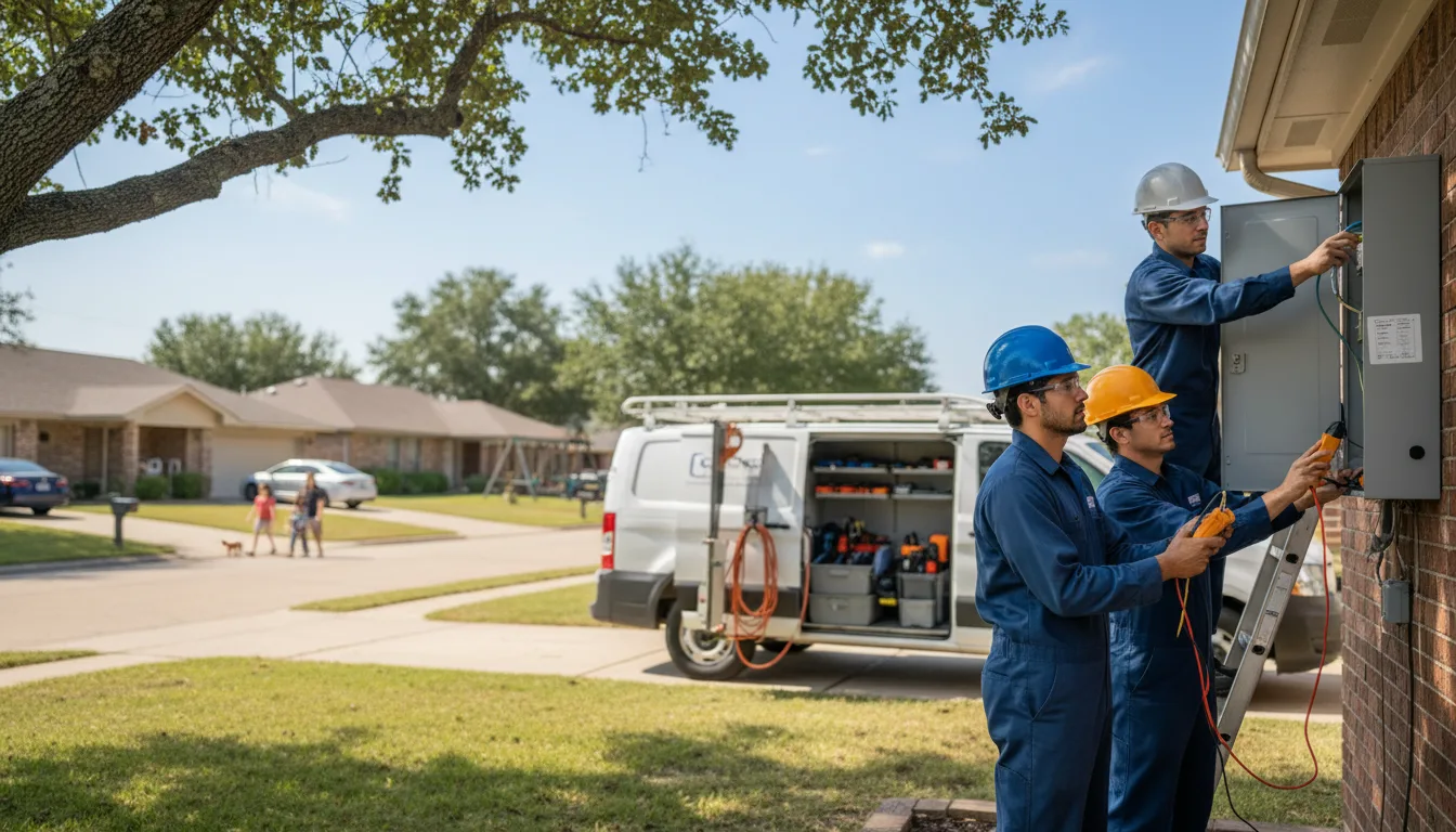 Certified electrician providing emergency electrical services in Langley, AR